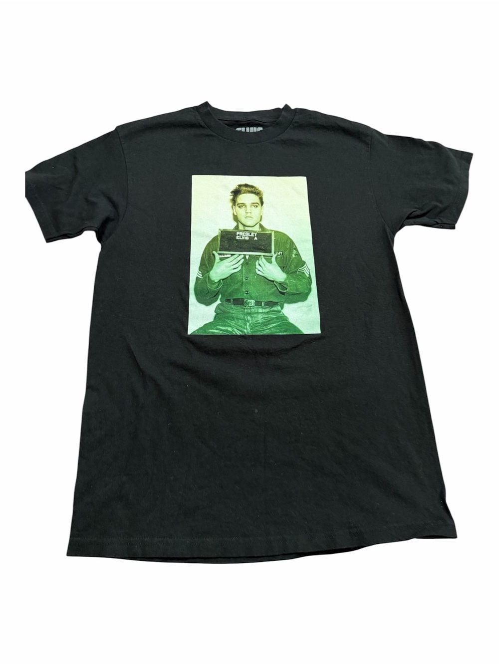 Elvis Presley Mugshot Graphic Tee Humor Music Band 50s Size Medium 100% Cotton